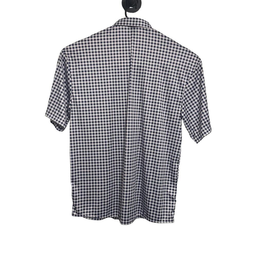 COLLARS & CO Quattro Flex Shirt Mens 2XL Navy Gingham Button Down NWT NWT - Picture 5 of 6